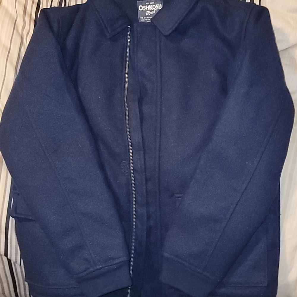 Boys Navy bomber jacket.